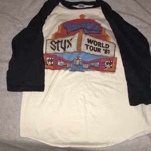 🔥Vintage Styx Concert Baseball Tee🔥